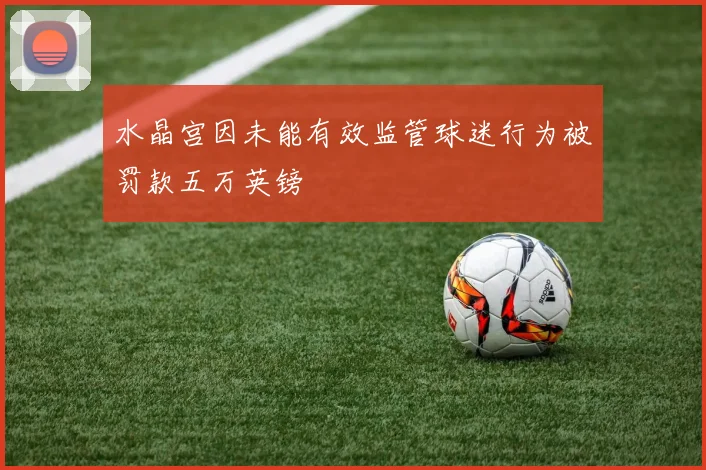 水晶宫因未能有效监管球迷行为被罚款五万英镑